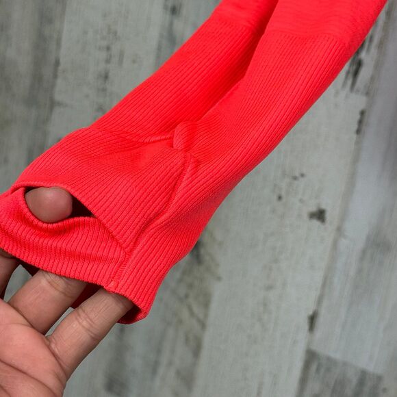 Lululemon bright red Swiftly Tech Long Sleeve top shirt size 12 - Picture 6 of 12